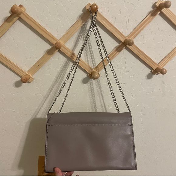 NWT Patricia Nash Petals Leather Crossbody Stone Grey - Picture 5 of 11